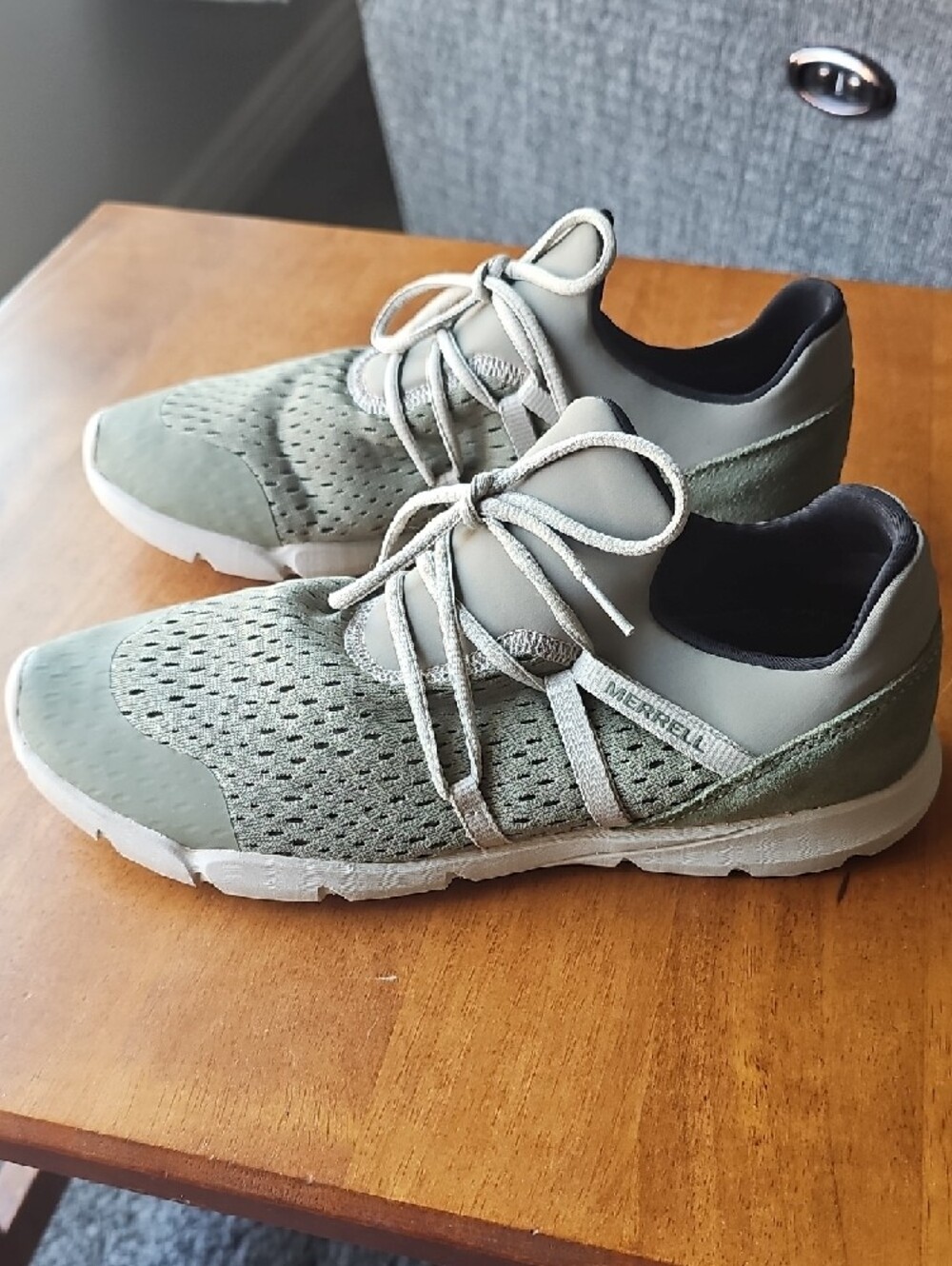 Merrell Women's Olive Green Athletic Sneakers - Picture 2 of 6